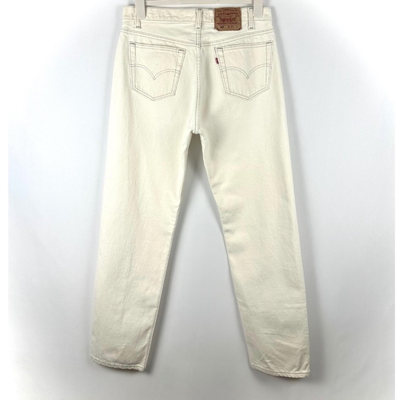 Levi's Men's Straight Jeans in White - Picture 1 of 10